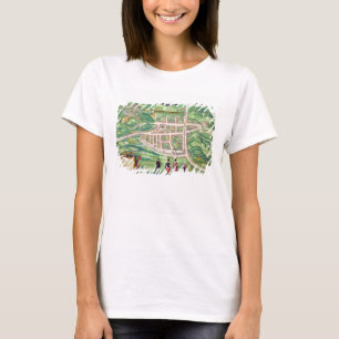 Camiseta Map of Edinburgh, from 'Civitates Orbis Terrarum'