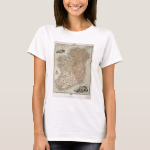 Camiseta Map of Ireland, published c.1850 (hand-coloured en