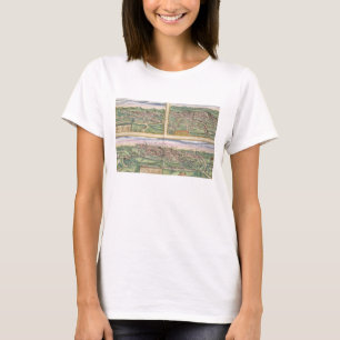 Camiseta Map of Montpellier, Tours, and Poitiers, from 'Civ