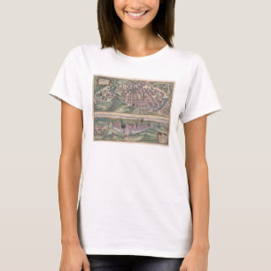 Camiseta Map of Poznan and Gruczno, from 'Civitates Orbis T