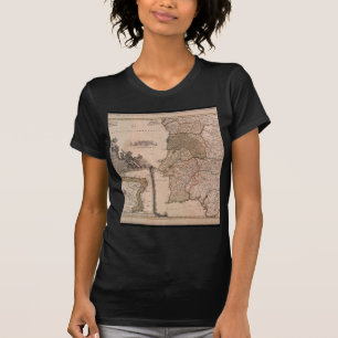 Camiseta Mapa 1704 de Portugal y del Brasil