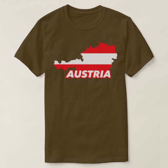 Camiseta Mapa 1 de Austria (Diseño del anverso)