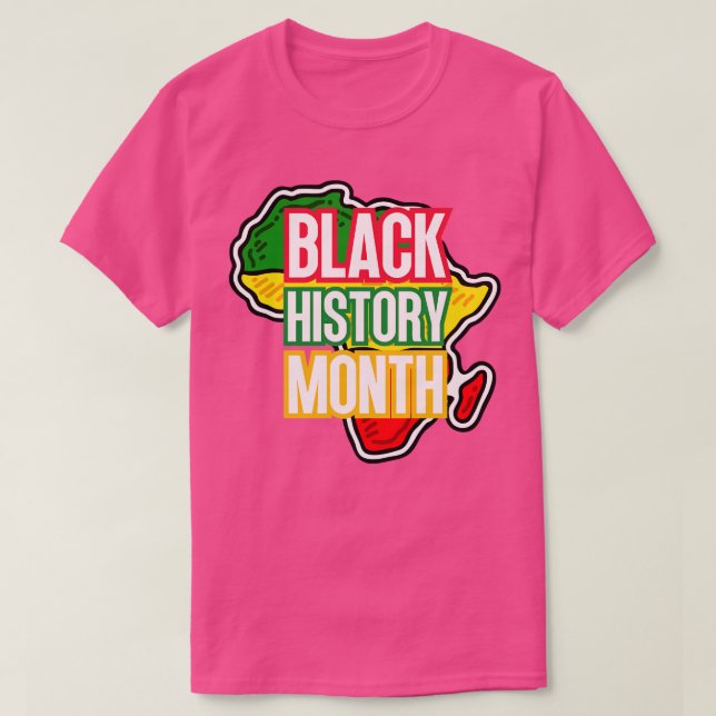 Camiseta Mapa 1 del mes de la historia negra (Diseño del anverso)