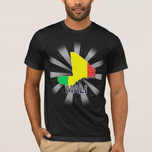 Camiseta Mapa 2,0 de la bandera de Malí