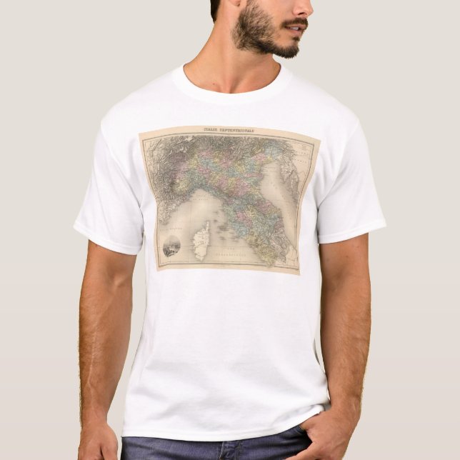 Camiseta Mapa 2 de Italia (Anverso)