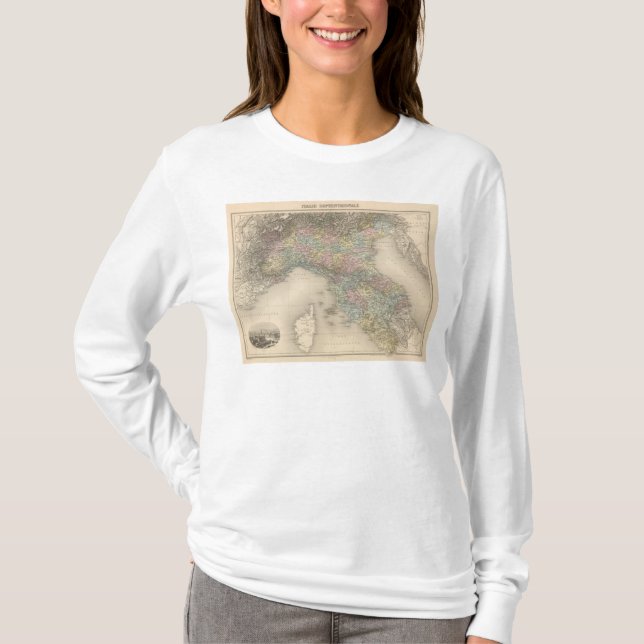 Camiseta Mapa 2 de Italia (Anverso)