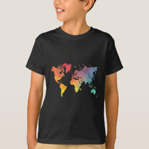 Camiseta mapa 5 de la palabra