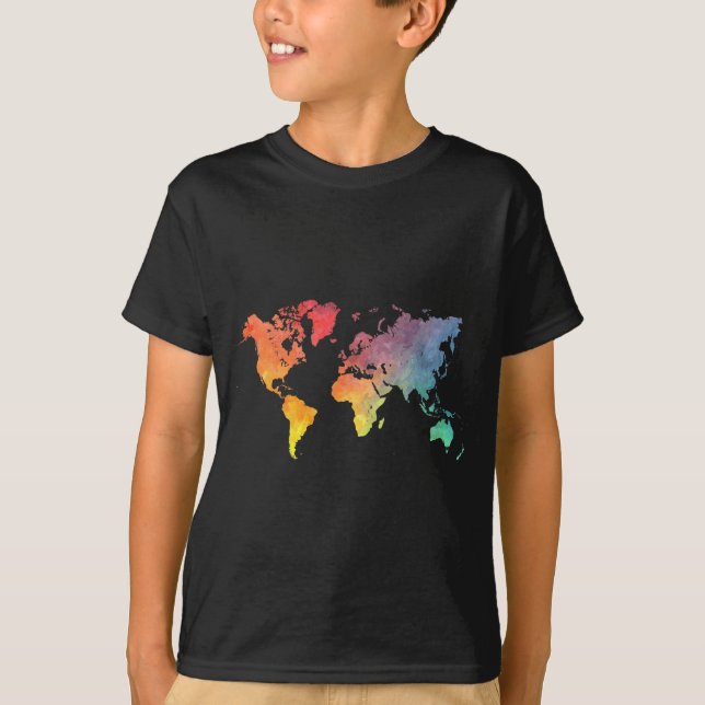 Camiseta mapa 5 de la palabra (Anverso)
