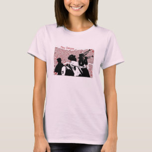 Camiseta Mapa abstracto de Nueva Orleans