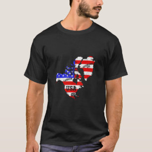 Camiseta Mapa actualizado de América USA Canada Vintag de G