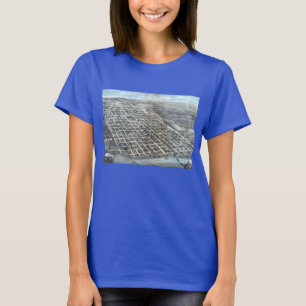 Camiseta Mapa aéreo antiguo de la ciudad de Austin, Texas d