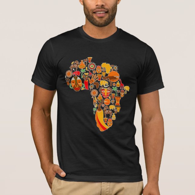 Camiseta Mapa africano (Anverso)