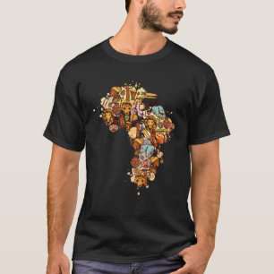 Camiseta Mapa africano: American Beautiful Black History BL