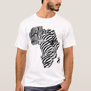 Camiseta Mapa africano de África del safari del estampado