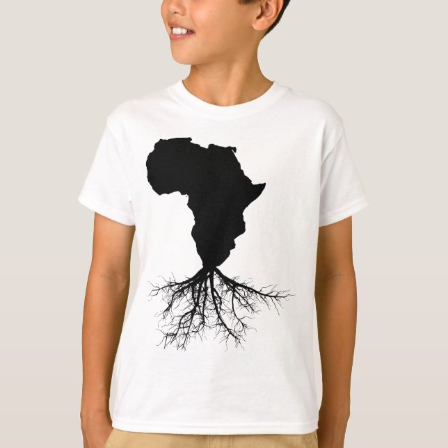 Camiseta Mapa africano de expatriados en África (Anverso)