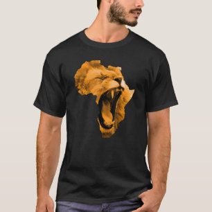 Camiseta Mapa africano de la cultura de los leones