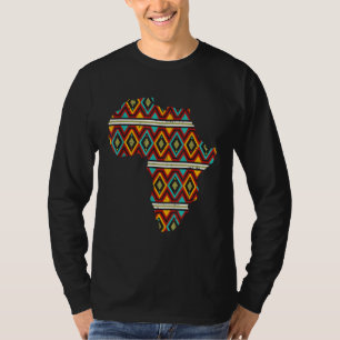 Camiseta Mapa africano de la etnia Dashiki Kente Guay Afric