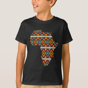 Camiseta Mapa africano de la etnia Dashiki Kente Guay Afric