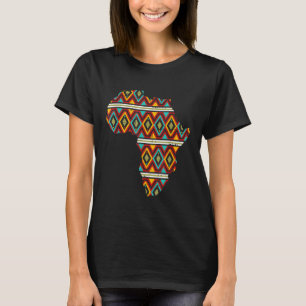 Camiseta Mapa africano de la etnia Dashiki Kente Guay Afric
