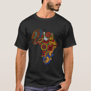 Camiseta Mapa Africano De Tees De Berts
