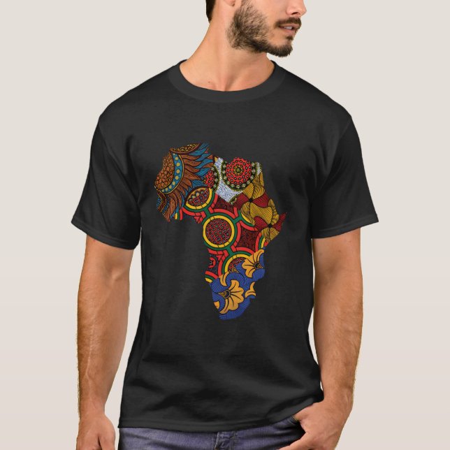 Camiseta Mapa Africano De Tees De Berts (Anverso)