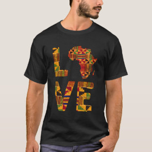 Camiseta Mapa Africano Para El África Tradicional Kente