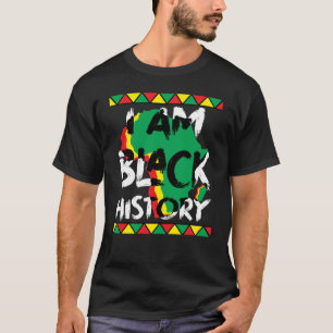 Camiseta Mapa africano soy historia negra