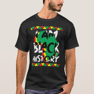 Camiseta Mapa africano soy historia negra