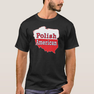 Camiseta Mapa americano de Polonia