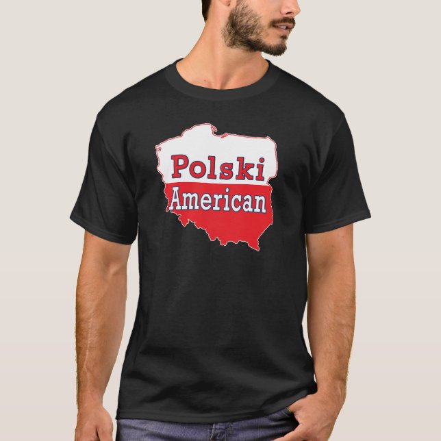 Camiseta Mapa americano de Polski (Anverso)