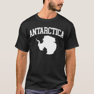 Camiseta Mapa Antártico De La Antártida