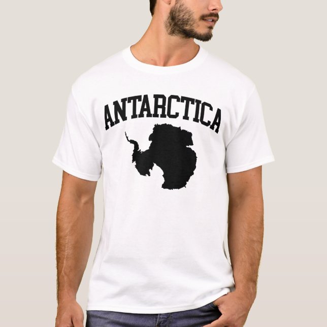 Camiseta Mapa Antártico De La Antártida (Anverso)