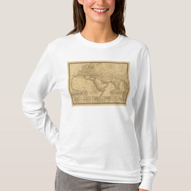 Camiseta Mapa antiguo (Anverso)