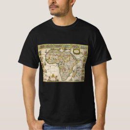 Camiseta Mapa antiguo de África de Hondius y Jansson