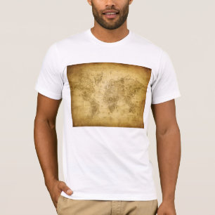Camiseta Mapa antiguo de Fuzzy Express®
