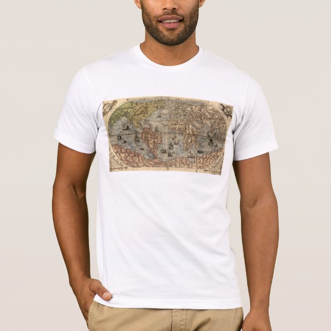 Camiseta Mapa antiguo de Fuzzy Express® #2 (Anverso)