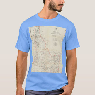 Camiseta Mapa Antiguo de Idaho 1938