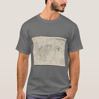 Camiseta Mapa Antiguo de Kansas City 1893