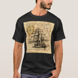 Camiseta Mapa antiguo de la nave