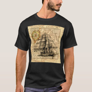 Camiseta Mapa antiguo de la nave