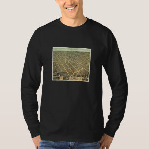 Camiseta Mapa Antiguo de Lexington Ky 1871
