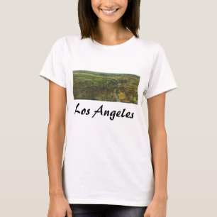Camiseta Mapa Antiguo de Los Ángeles, California y Río