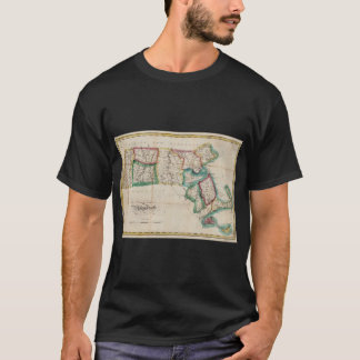 Camiseta Mapa Antiguo de Massachusetts 1827