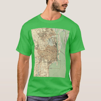 Camiseta Mapa Antiguo de Mobile Alabama 1940