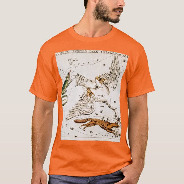 Camiseta Mapa astronómico vintage (Anverso)