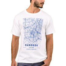 Mapa azul de Bangkok