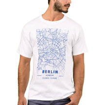 Mapa azul de Berlín Alemania
