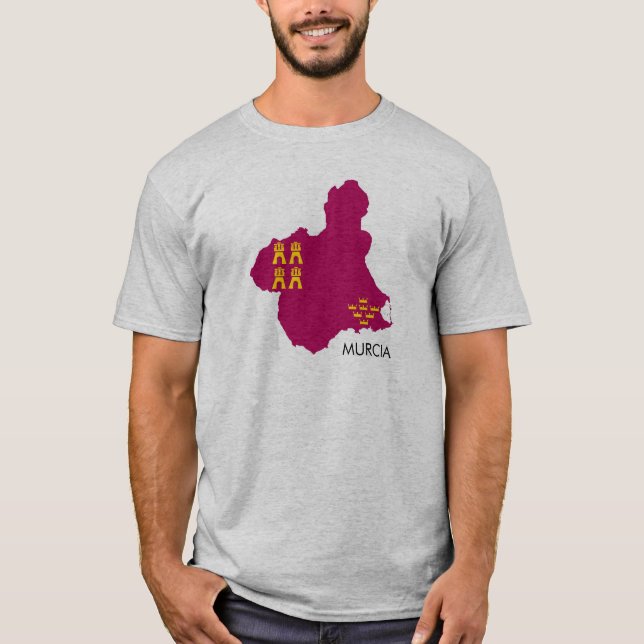 Camiseta Mapa/bandera de Murcia (Anverso)