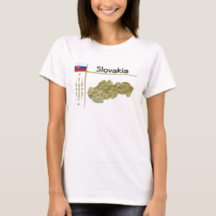 Camiseta Mapa + Bandera + Título de Eslovaquia