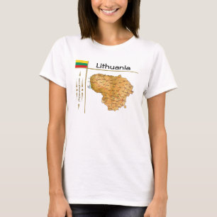 Camiseta Mapa + Bandera + Título de Lituania